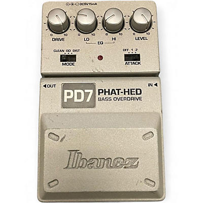 Used Ibanez PD7 PHAT-HED BASS OVERDRIVE Effect Pedal