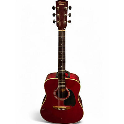 Used Ibanez PF10TR Red Acoustic Guitar