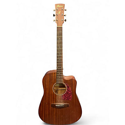 Used Ibanez PF12MHCE-OPN Mahogany Acoustic Electric Guitar