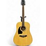 Used Ibanez PF15 Left Handed Natural Acoustic Guitar Natural