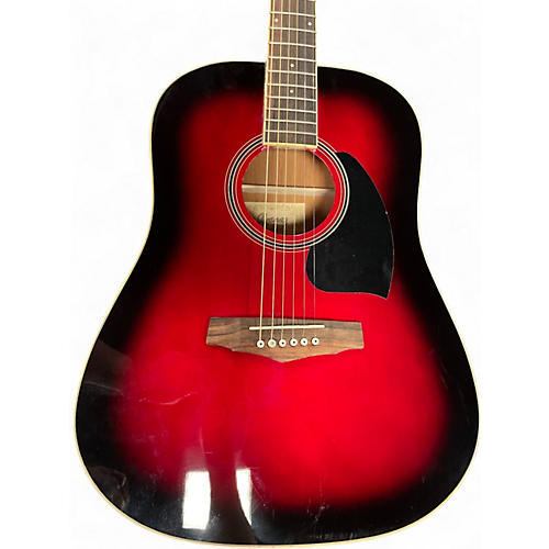 Used Ibanez PF15 red Acoustic Guitar red
