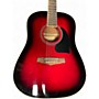 Used Ibanez PF15 red Acoustic Guitar red