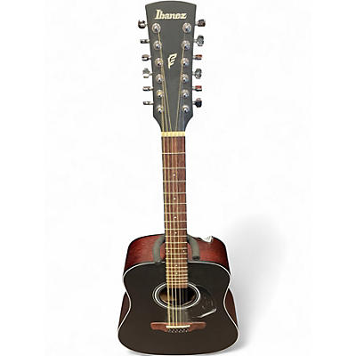 Used Ibanez PF5412 Black 12 String Acoustic Guitar