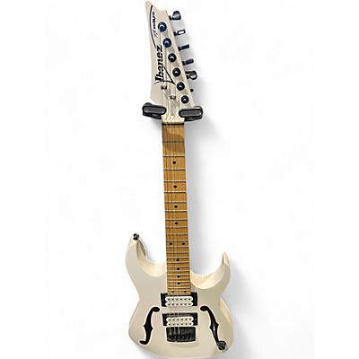 Used Ibanez PGM Paul Gilbert Series Mikro Alpine White Solid Body Electric Guitar