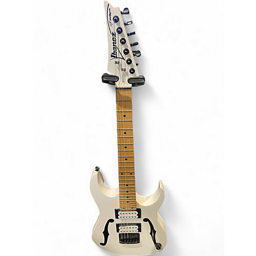 Used Ibanez PGM Paul Gilbert Series Mikro Alpine White Solid Body Electric Guitar Alpine White