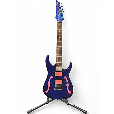 Used Ibanez PGMM11 MIKRO PINK AND BLUE Solid Body Electric Guitar