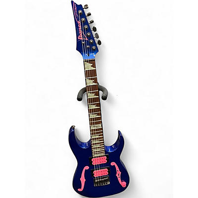Used Ibanez PGMM11 PAUL GILVERT SIGNATURE MIKRO Jewel Blue Solid Body Electric Guitar