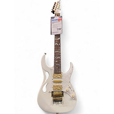 Used Ibanez PIA3761 Stallion White Solid Body Electric Guitar