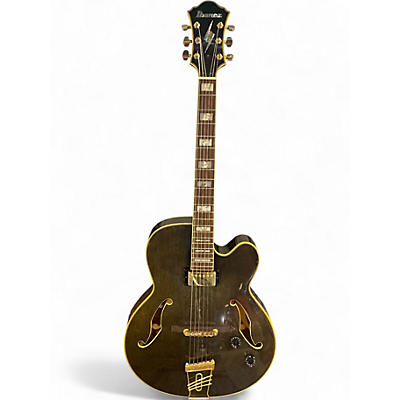 Used Ibanez PM20-TK Pat Metheny Signature Trans Black Hollow Body Electric Guitar