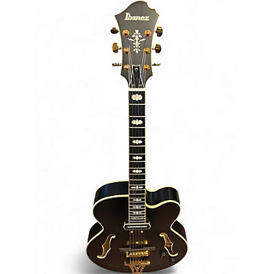 Used Ibanez PM3C Black Hollow Body Electric Guitar