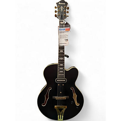 Used Ibanez PM3C Pat Metheny Signature Black Hollow Body Electric Guitar