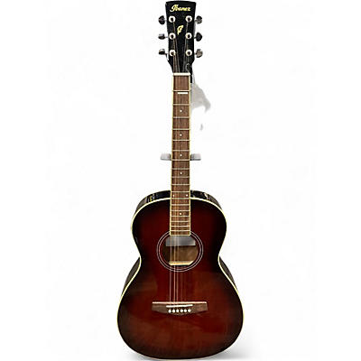 Used Ibanez PN12E Parlor 2 Color Sunburst Acoustic Electric Guitar