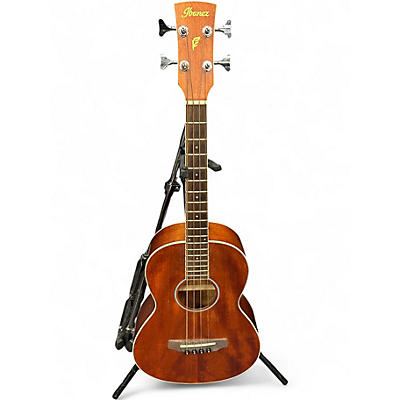 Used Ibanez PNB12E-OPN Open Pore Natural Acoustic Bass Guitar