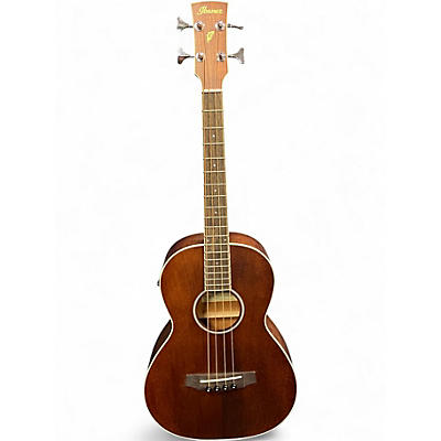 Used Ibanez PNB14E Natural Acoustic Bass Guitar