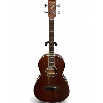 Used Ibanez PNB14E Natural Acoustic Bass Guitar