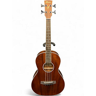 Used Ibanez PNB14E-OPN Mahogany Acoustic Bass Guitar