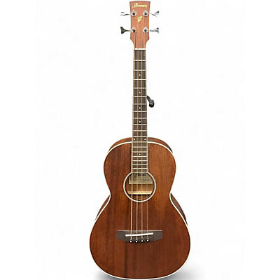 Used Ibanez PNB14E-OPN Natural Acoustic Bass Guitar