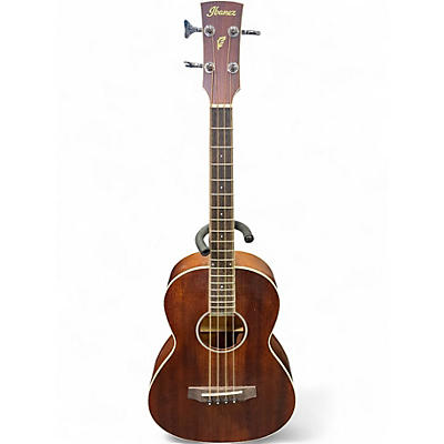 Used Ibanez PNB14E-OPN Natural Acoustic Bass Guitar