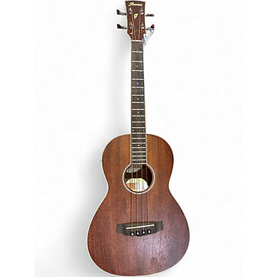Used Ibanez PNB14E-OPN Walnut Acoustic Bass Guitar