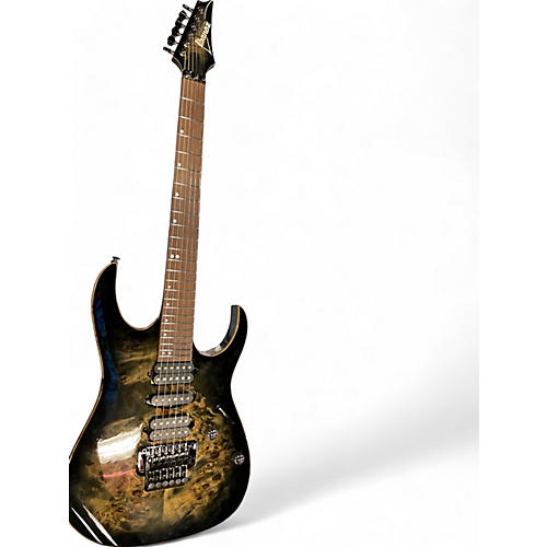 Used Ibanez PREMIUM RG1070PBZ DARK BURL Solid Body Electric Guitar DARK BURL