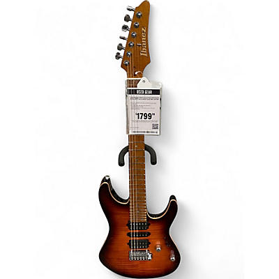 Used Ibanez PRESTIGE AZ2407F BROWNISH SPHALERITE Solid Body Electric Guitar
