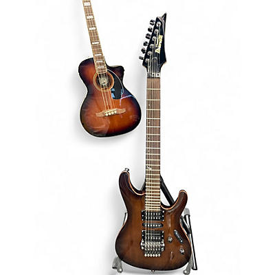 Used Ibanez PRESTIGE DARK BURST Solid Body Electric Guitar