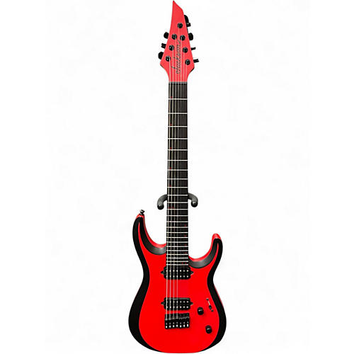 Used Ibanez PRO PLUS MODERN MDK7 Red with Black Bevels Solid Body Electric Guitar Red with Black Bevels