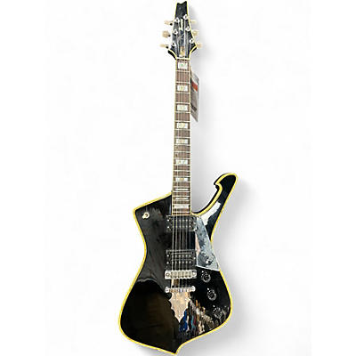 Used Ibanez PS-10 Iceman Black Solid Body Electric Guitar
