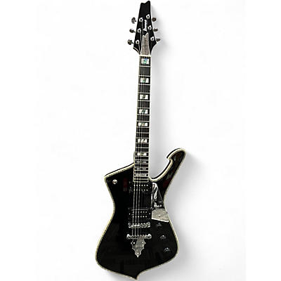 Used Ibanez  PS120 Paul Stanley Signature Iceman Black Solid Body Electric Guitar