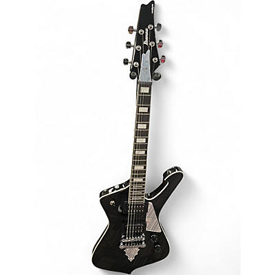 Used Ibanez Palu Stanley Mikro Black Solid Body Electric Guitar