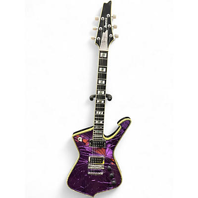Used Ibanez Paul Stanley Purple Solid Body Electric Guitar