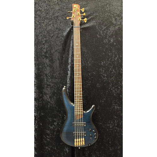 Ibanez Used Ibanez Premium Blue Electric Bass Guitar Blue