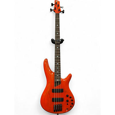 Used Ibanez Prestige MIJ SR4600 Orange Solar Flare Electric Bass Guitar