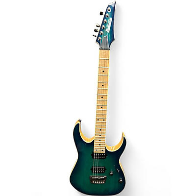 Used Ibanez Prestige RG652AHM NEBULA GREEN BURST Solid Body Electric Guitar