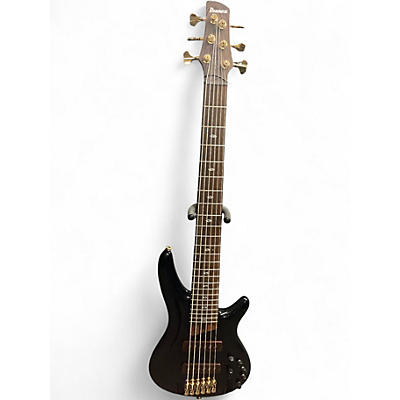 Used Ibanez Prestige SR3506 Black Electric Bass Guitar