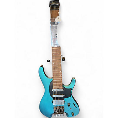 Used Ibanez Q547 Blue Chameleon Solid Body Electric Guitar
