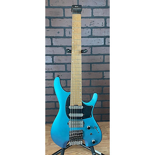 Ibanez Used Ibanez Q547 Blue Metallic Matte Solid Body Electric Guitar Blue Metallic Matte