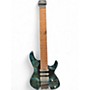 Used Ibanez Q547PB Green Solid Body Electric Guitar Green
