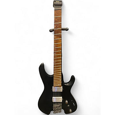 Used Ibanez QX52 Q HEADLESS FLAT BLACK Solid Body Electric Guitar