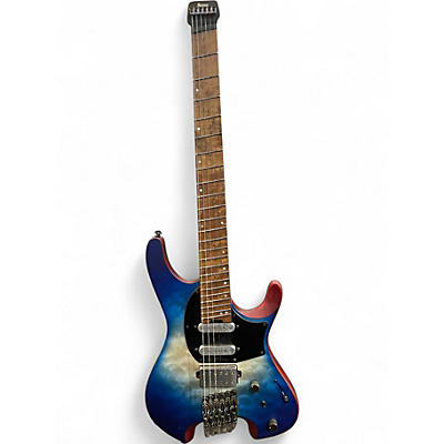 Used Ibanez QX54QM Blue Sphere Burst Matte Solid Body Electric Guitar