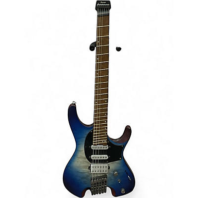 Used Ibanez QX54QM Blue Sphere Matte Solid Body Electric Guitar