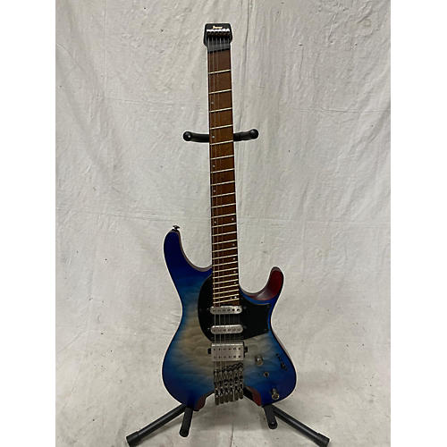 Ibanez Used Ibanez QX54QM Ocean Blue Solid Body Electric Guitar Ocean Blue