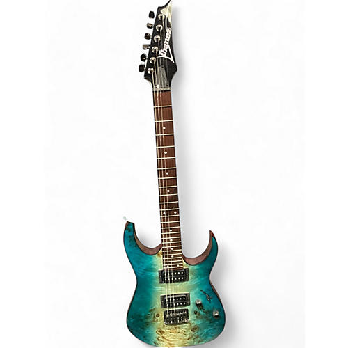 Ibanez Used Ibanez RG Series RG421PB Carribean Shoreline Solid Body Electric Guitar Carribean Shoreline