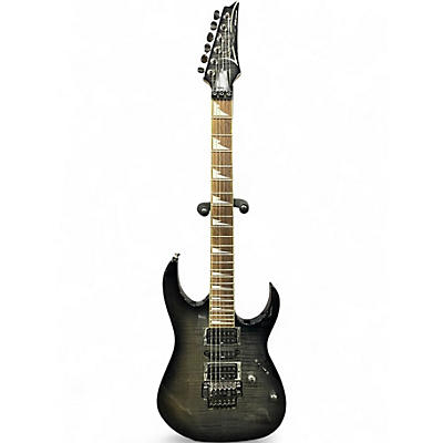 Used Ibanez RG Series Trans Black Solid Body Electric Guitar