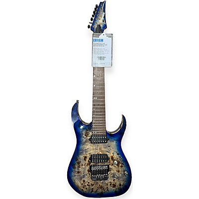 Ibanez Used Ibanez RG1027PBF Cerulean Blue Burst Solid Body Electric Guitar