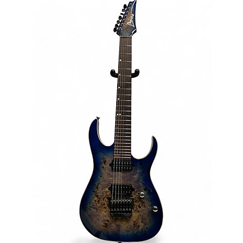 Ibanez Used Ibanez RG1027PBF Cerulean Blue Solid Body Electric Guitar Cerulean Blue