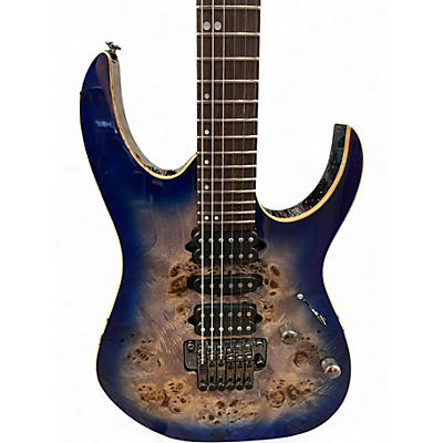 Used Ibanez RG1070PBZ Blue Burst Solid Body Electric Guitar