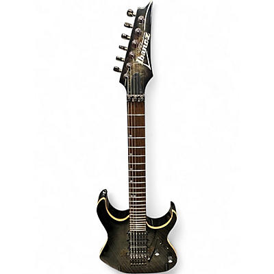 Used Ibanez RG1070PBZ Dark Burl Solid Body Electric Guitar