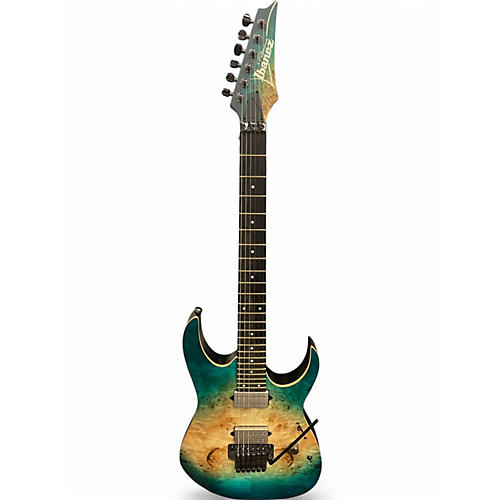 Used Ibanez RG1120PBZ Premium Caribbean Isle Solid Body Electric Guitar Caribbean Isle
