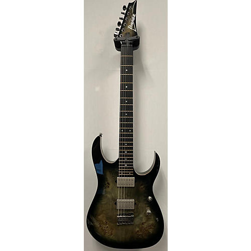 Ibanez Used Ibanez RG1121PB Charcoal Black Burst Solid Body Electric Guitar Charcoal Black Burst